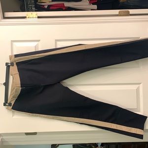 MK TROUSERS SIZE 12 Navy & Beige